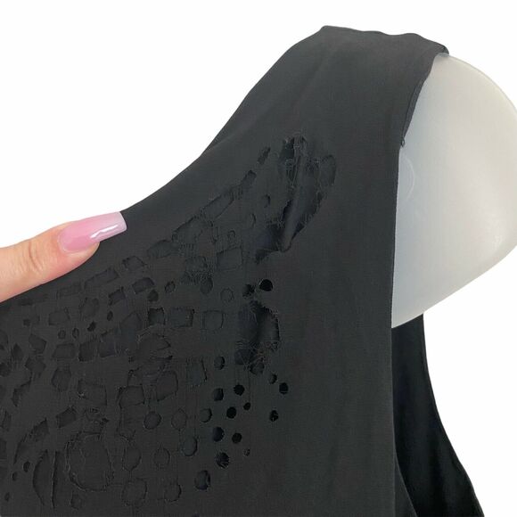 Sunday in Brooklyn Large Dress Sheath Sleeveless Black Lined Short Mini NWT FLAW - Picture 7 of 12